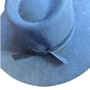 Rylee + Cru Black Wool Hat